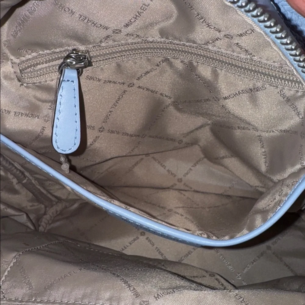 Michael Kors Kenly Blue Leather Studded Backpack